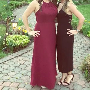 Bridesmaid’s dress Lela Rose  size 8 burgundy